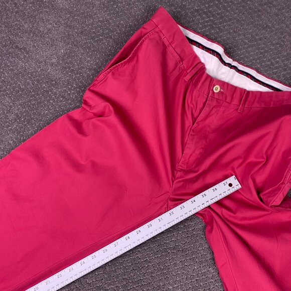 Vintage Ralph Lauren Polo Golf Pants Men's 36 x 32 Salmon Red Chinos 5-Pocket - Picture 13 of 14